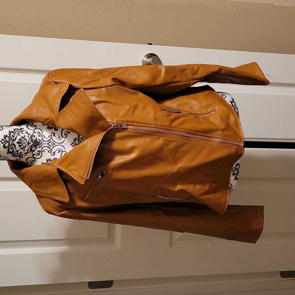 NWT Lily & Lottie Faux Leather Jacket